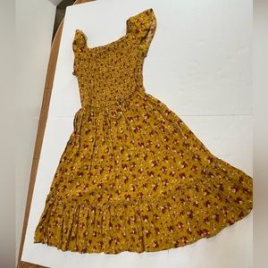 Girls Xhilaration Prairie Ruffled Sun Dress Smocked Top Size XS JD